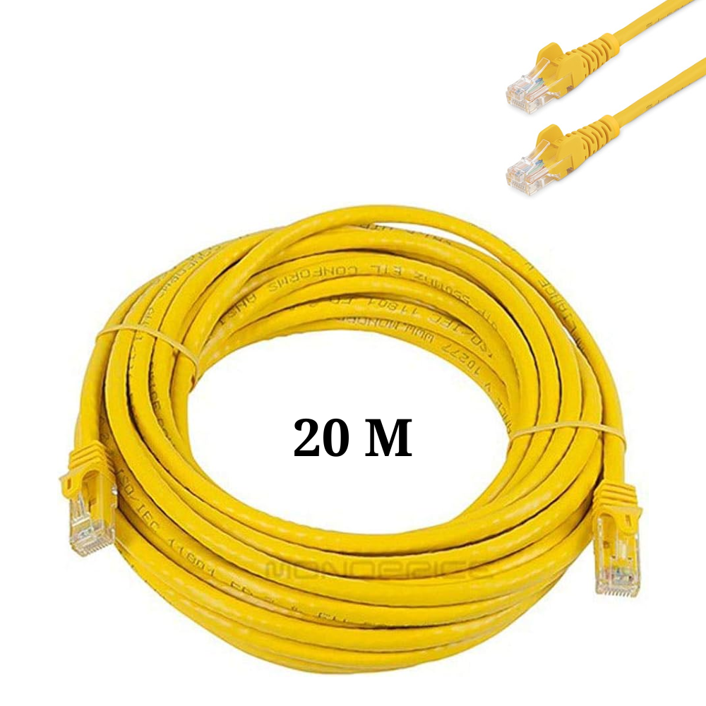 Cable Lan De Internet 20 Metros Largo Ut